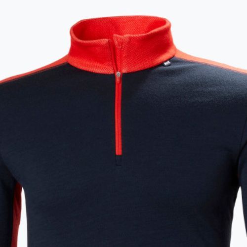 Férfi hőaktív pulóver Helly Hansen Lifa Merino Midweight 1/2 Zip navy