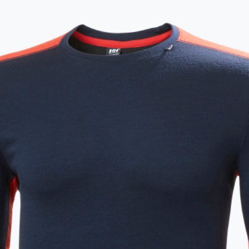 Férfi hőaktív pulóver Helly Hansen Lifa Merino Midweight Crew navy/598