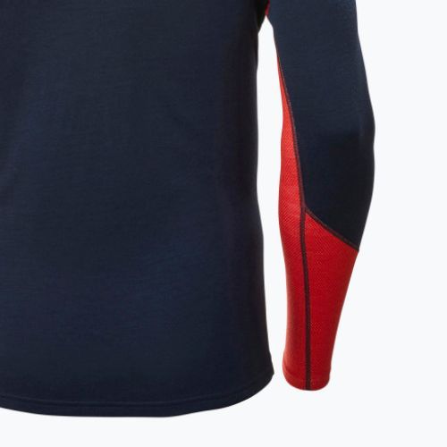 Férfi hőaktív pulóver Helly Hansen Lifa Merino Midweight Crew navy/598