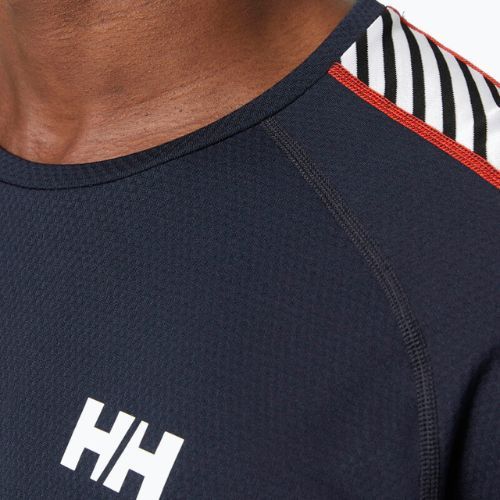Férfi Helly Hansen Lifa Active Stripe Crew thermo melegítő pulóver navy