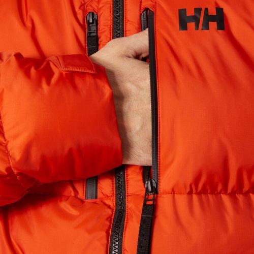 Férfi Helly Hansen Park Puff Parka pehelypaplan dzseki patrol narancssárga