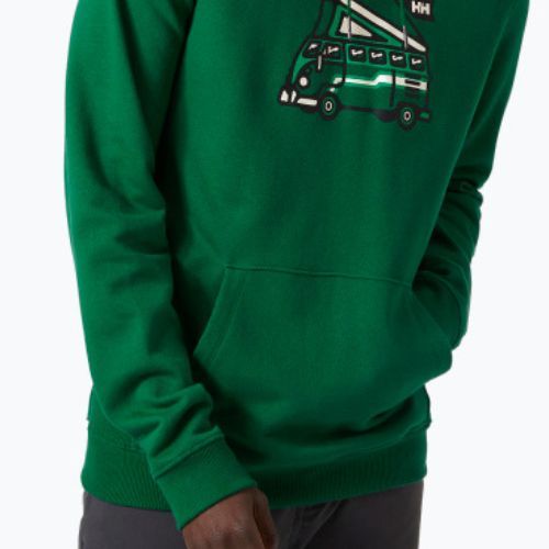 Férfi trekking pulóver Helly Hansen F2F Organic Cotton Hoodie malachite malachite