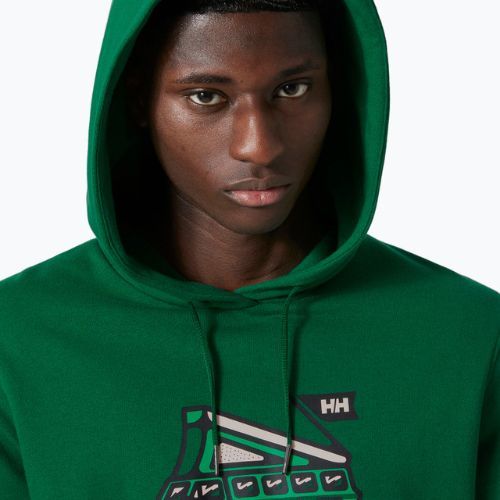 Férfi trekking pulóver Helly Hansen F2F Organic Cotton Hoodie malachite malachite