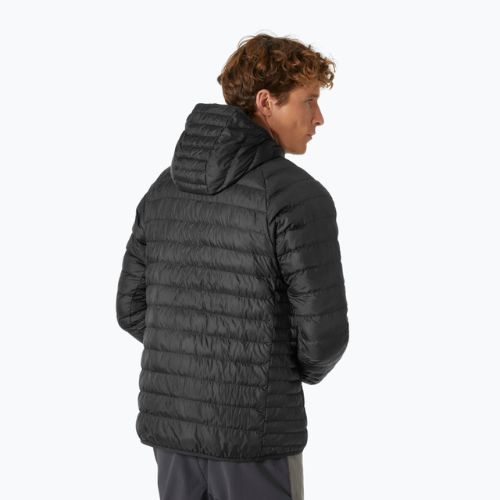 Férfi Helly Hansen Banff Hooded Insulator pehelypaplan kabát fekete