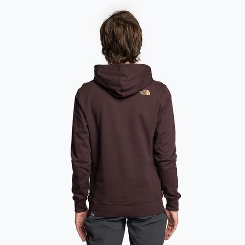 Férfi The North Face Standard Hoodie szénbarna/mandulavajas melegítőfelső