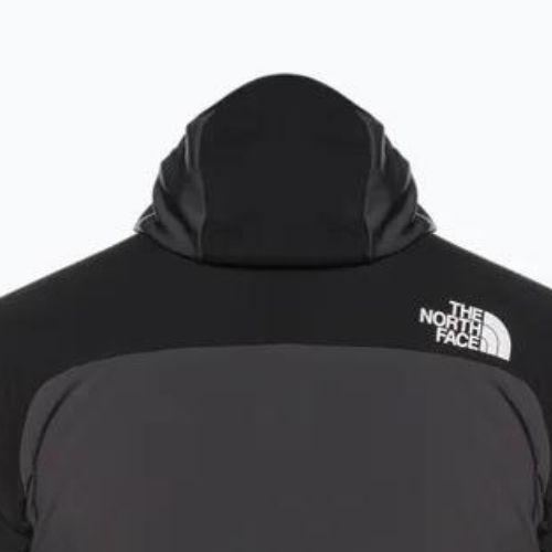 Férfi sí dzseki The North Face Dawn Turn Hybrid Ventrix Hoodie aszfalt szürke/fekete/sokkoló narancssárga