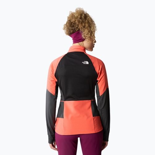 Női softshell dzseki The North Face Dawn Turn Softshell fekete/sugárzó narancs/aszfalt szürke