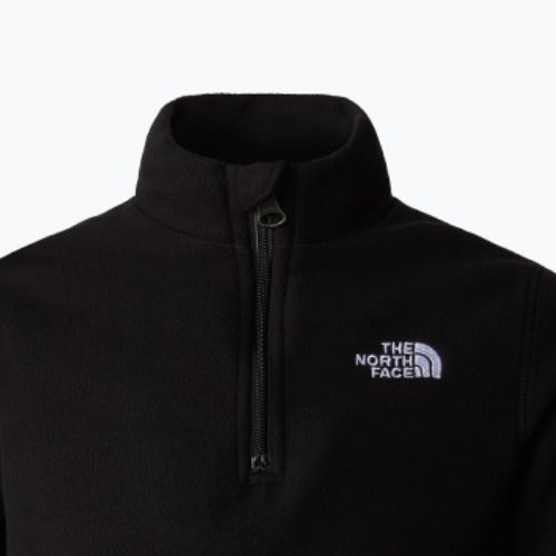 Gyermek gyapjú pulóver The North Face Glacier Fleece 1/4 Zip fekete