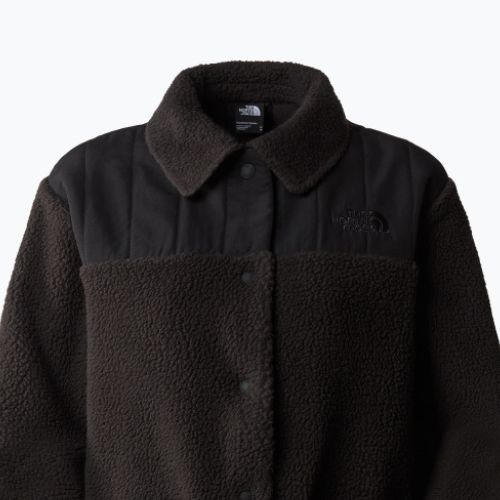 Női pulóver The North Face Cragmont Fleece Shacket fekete