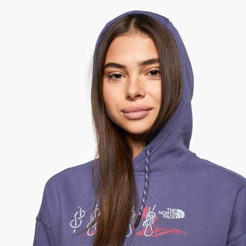 Női The North Face Outdoor Graphic Hoodie barlang kék