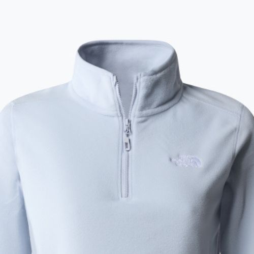 Női gyapjú pulóver The North Face 100 Glacier 1/4 Zip poros periwinkle