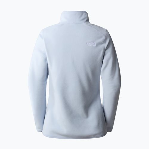 Női gyapjú pulóver The North Face 100 Glacier 1/4 Zip poros periwinkle