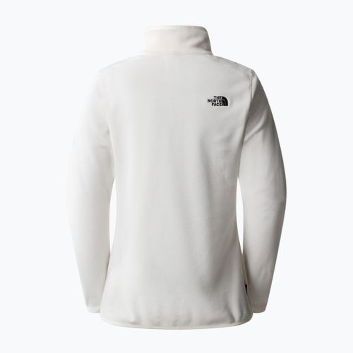 Női gyapjú pulóver The North Face 100 Glacier 1/4 Zip gardenia fehér