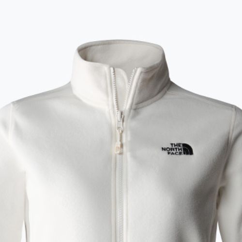 Női gyapjú pulóver The North Face 100 Glacier Fz gardenia fehér