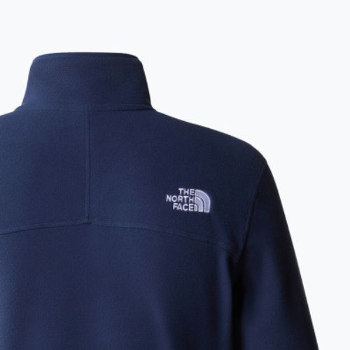 Férfi gyapjú pulóver The North Face 100 Glacier 1/4 Zip csúcs navy