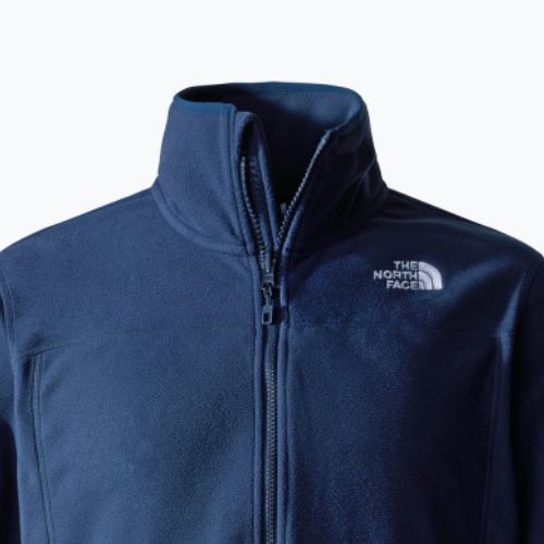 Férfi gyapjú pulóver The North Face 100 Glacier Full Zip csúcstalálkozó navy