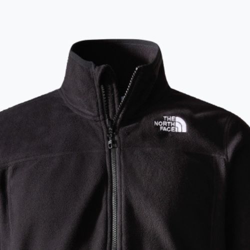 Férfi gyapjú pulóver The North Face 100 Glacier Full Zip fekete