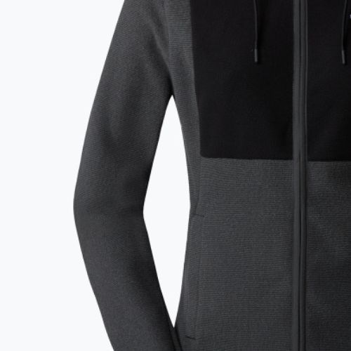 Női The North Face Homesafe Full Zip Fleece Hoodie fekete/aszfalt szürke csíkos/fekete