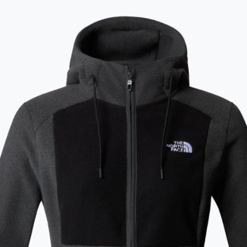 Női The North Face Homesafe Full Zip Fleece Hoodie fekete/aszfalt szürke csíkos/fekete