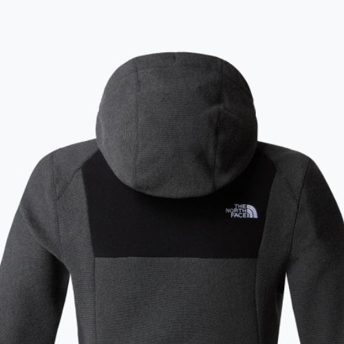 Női The North Face Homesafe Full Zip Fleece Hoodie fekete/aszfalt szürke csíkos/fekete