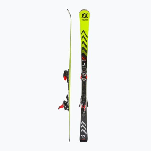 Völkl Racetiger SL Master + XComp 16 GW sárga/fekete lesiklás sílécek