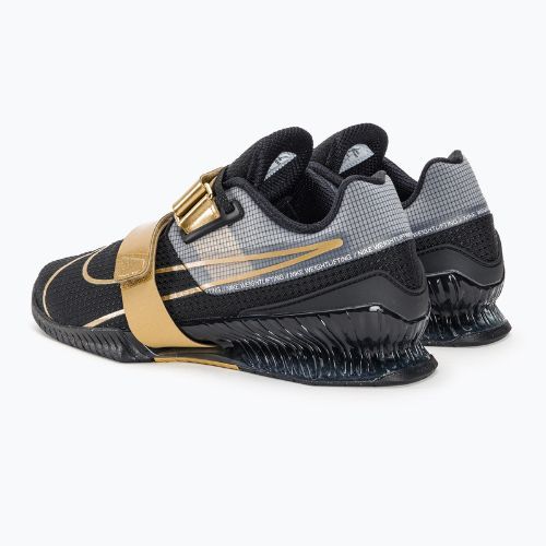 Nike Romaleos 4 fekete/metál arany fehér súlyemelő cipő