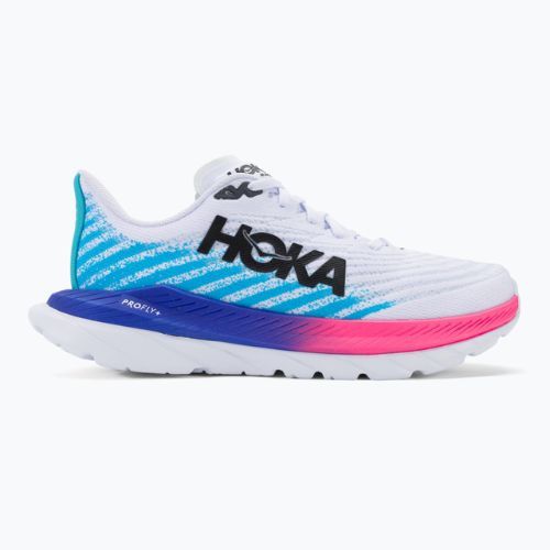 Férfi futócipő HOKA Mach 5 white/scuba blue