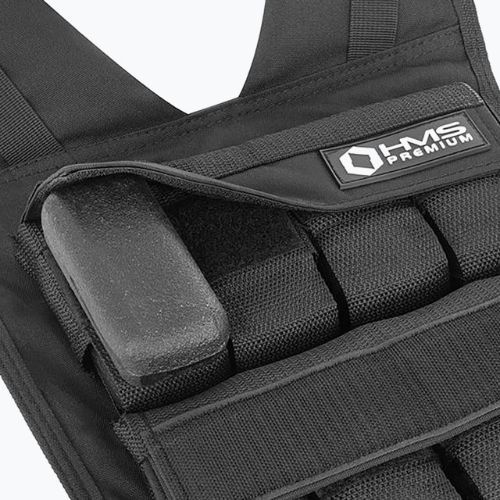 HMS KTO16 16 kg-os fekete edzőmellény súlyokkal HMS KTO16 16 kg