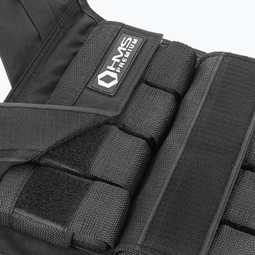 HMS KTO16 16 kg-os fekete edzőmellény súlyokkal HMS KTO16 16 kg