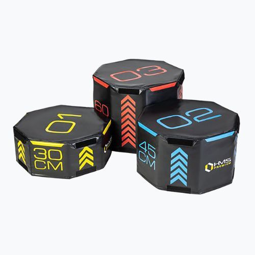 HMS PYOBS01 Octagon Premium többszínű plyometrikus dobozos készlet