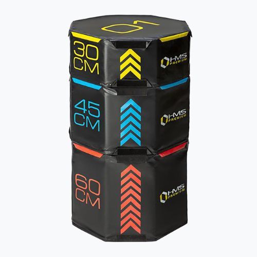 HMS PYOBS01 Octagon Premium többszínű plyometrikus dobozos készlet