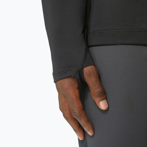 Férfi ASICS Winter Run 1/2 Mid Layer teljesítmény fekete/grafitszürke futó melegítőfelső