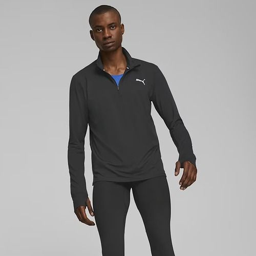 Férfi PUMA Run Favorite 1/4 Zip futó melegítőfelső fekete