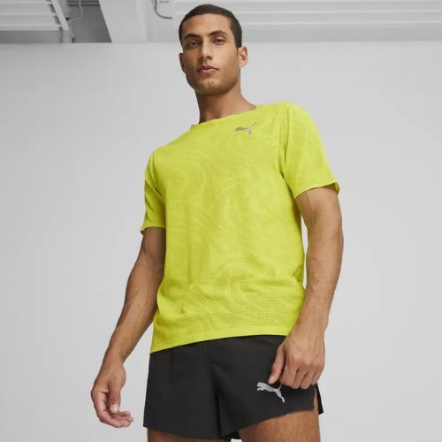 Férfi futópóló PUMA Run Ultraspun green