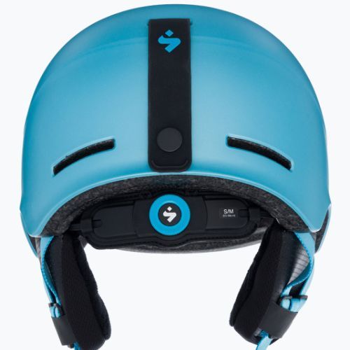 Gyermek síbukósisak Sweet Protection Winder MIPS Jr gleccserkék metálfényű