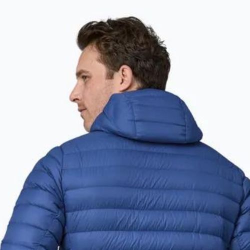 férfi pehelykabát Patagonia Down Sweater Hoody passage blue