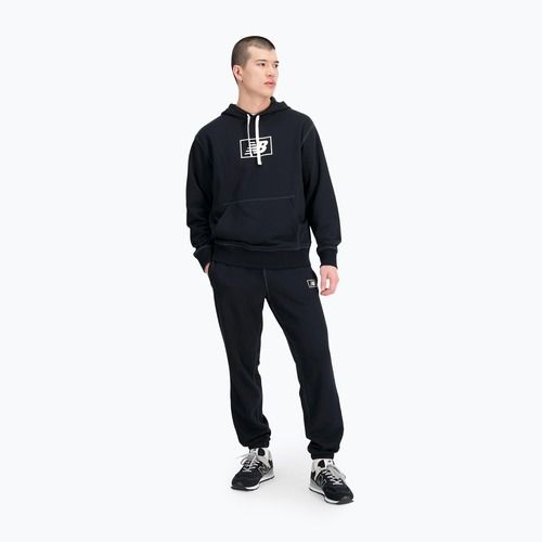 férfi melegítőfelső New Balance Essentials Hoodie black