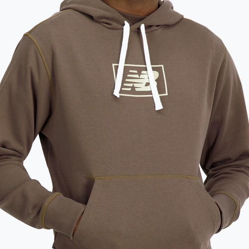 férfi melegítőfelső New Balance Essentials Hoodie darkmush