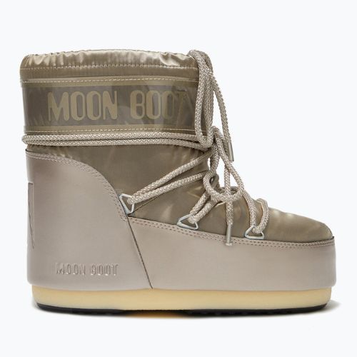 Női Moon Boot Icon Low Glance platina színű hócsizma