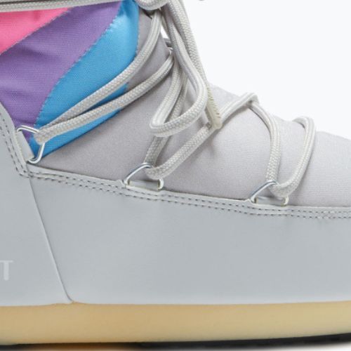 Női Moon Boot Icon Low Rainbow gleccser szürke hócsizma
