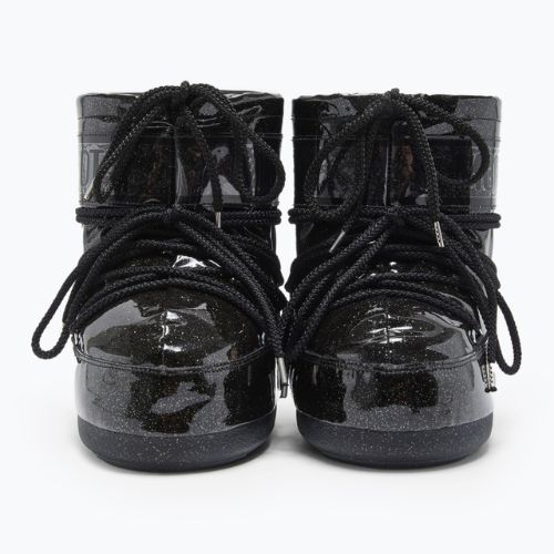 Női Moon Boot Icon Low Glitter fekete hócsizma