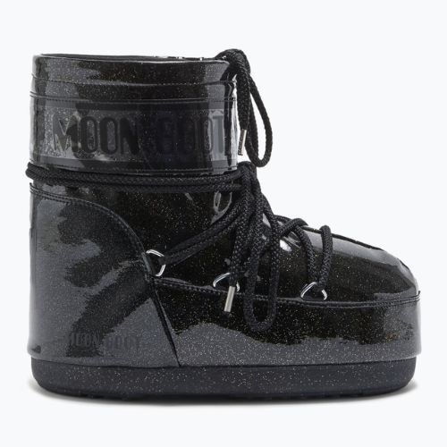 Női Moon Boot Icon Low Glitter fekete hócsizma