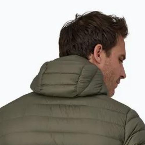 Férfi pehelykabát Patagonia Down Sweater Hoody basin green