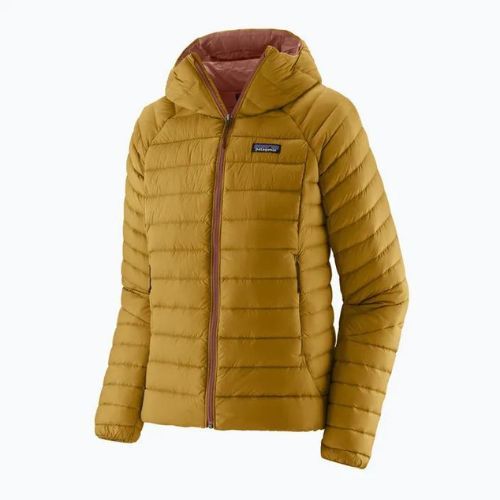 Női pehelykabát Patagonia Down Sweater Hoody cosmic gold