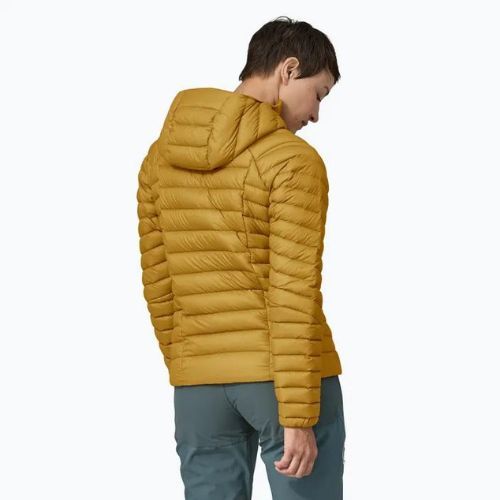 Női pehelykabát Patagonia Down Sweater Hoody cosmic gold