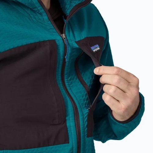 Férfi softshell dzseki Patagonia R2 TechFace Hoody belay blue