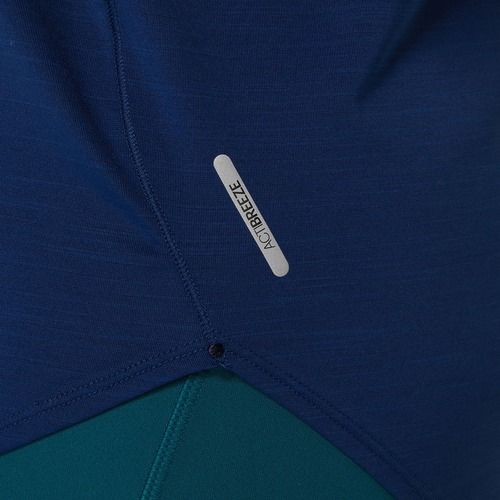 Női futópóló ASICS Road blue expanse