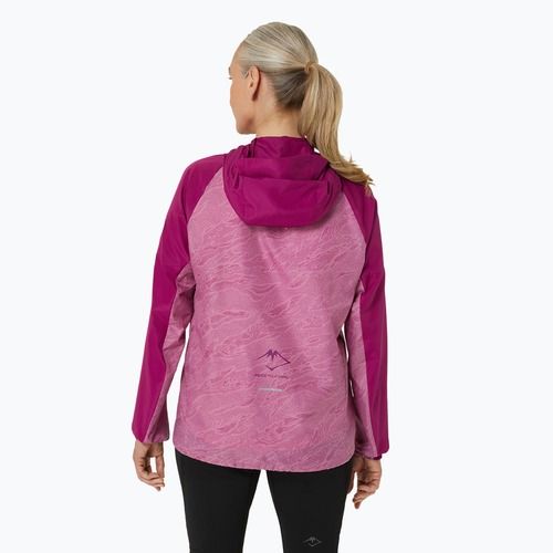 Női futódzseki ASICS Fujitrail Packable soft berry/blackberry