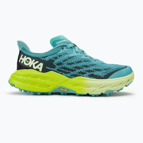 Női futócipő HOKA Speedgoat 5 coastal shade/green glow