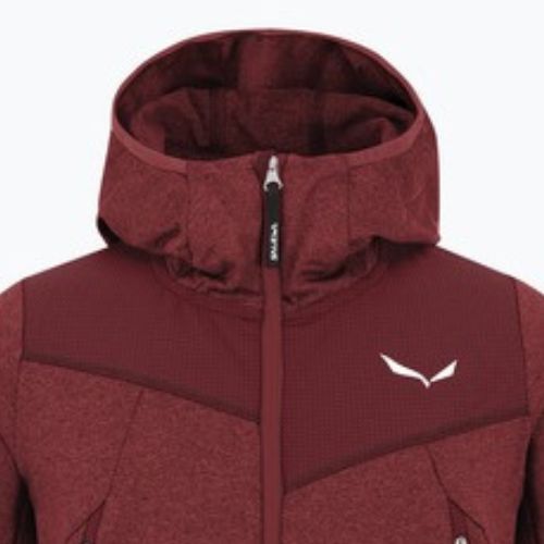 Gyerek trekking pulóver Salewa Agner Melange PL FZ Hoody syrah